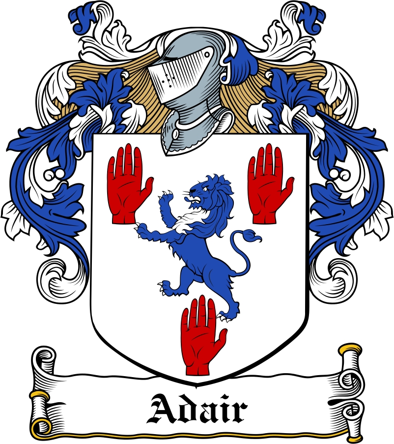 Thumbnail Adair Family Crest / Irish Coat of Arms Image Download