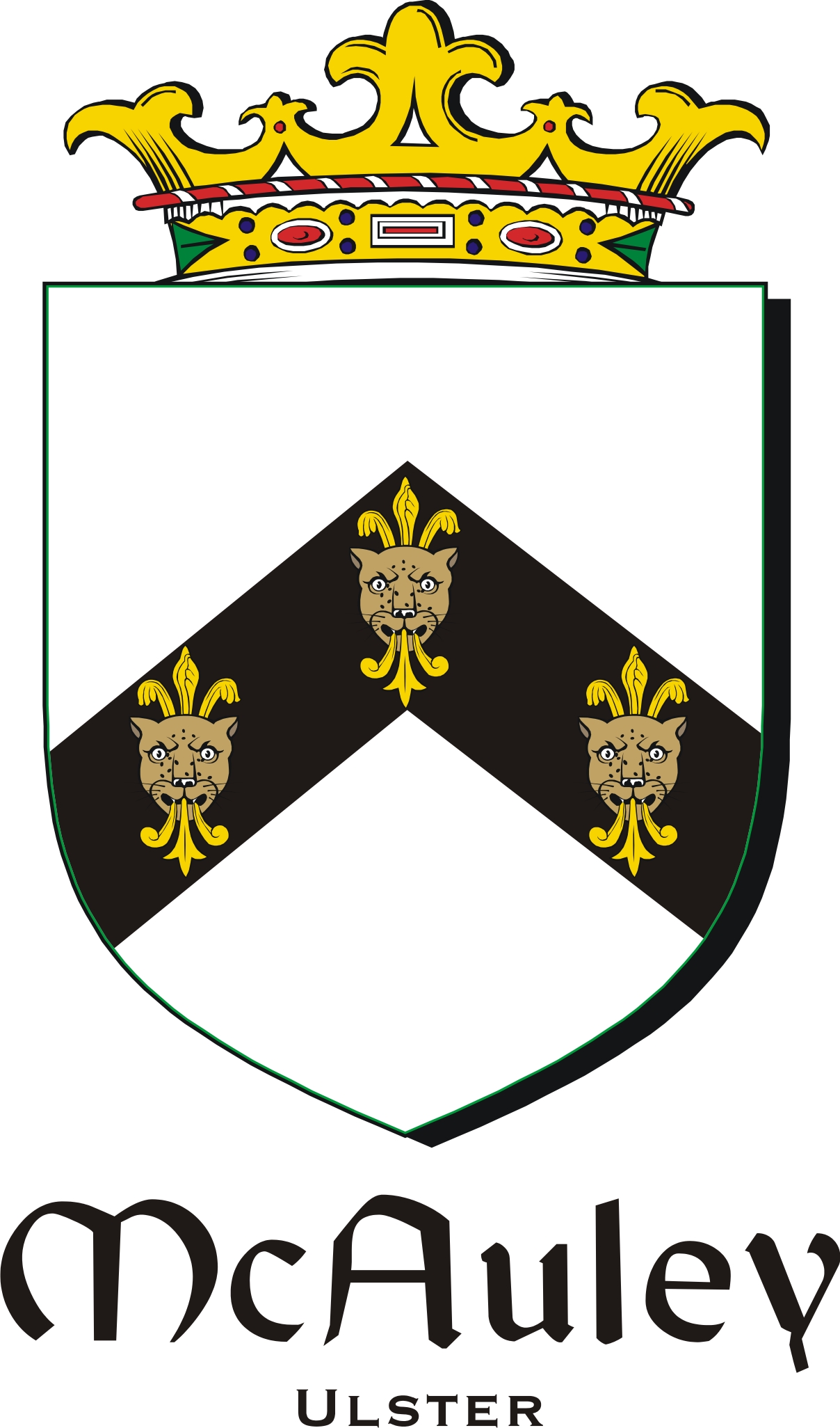 Thumbnail Auley-Mc-UL Family Crest / Irish Coat of Arms Image Download