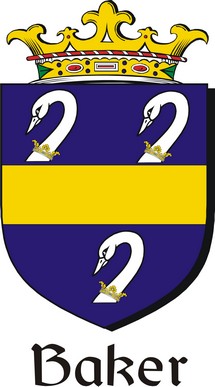 Thumbnail Baker Family Crest / Irish Coat of Arms Image Download