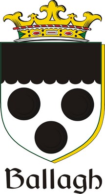Thumbnail Ballagh Family Crest / Irish Coat of Arms Image Download
