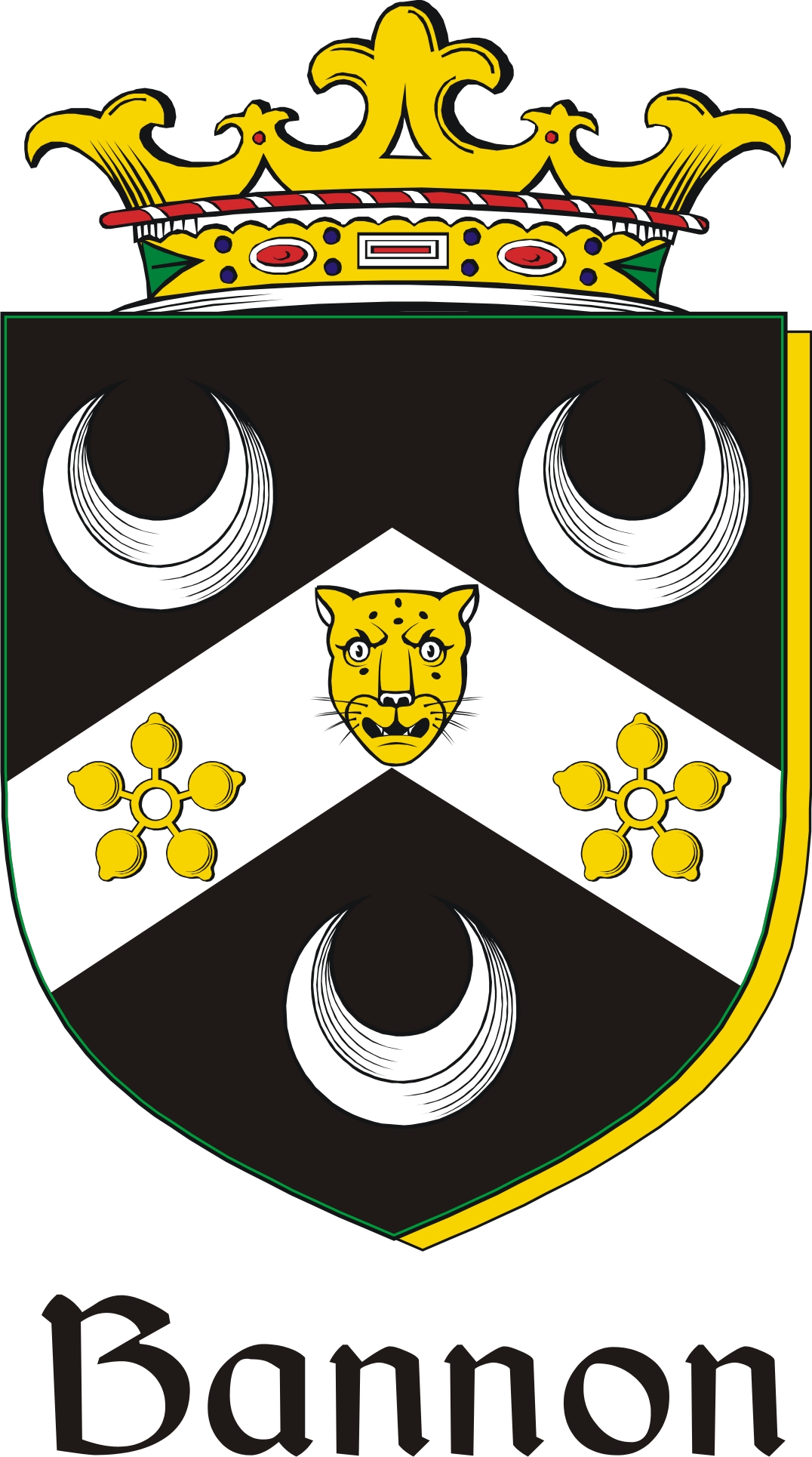 Thumbnail Bannon Family Crest / Irish Coat of Arms Image Download