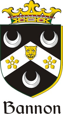 Thumbnail Bannon Family Crest / Irish Coat of Arms Image Download