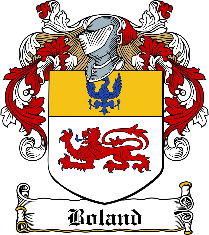 Thumbnail Boland Family Crest / Irish Coat of Arms Image Download