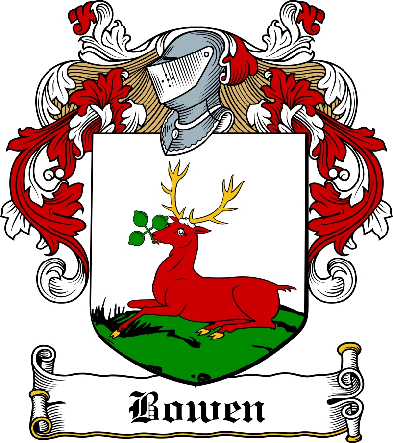 Thumbnail Bowen Family Crest / Irish Coat of Arms Image Download
