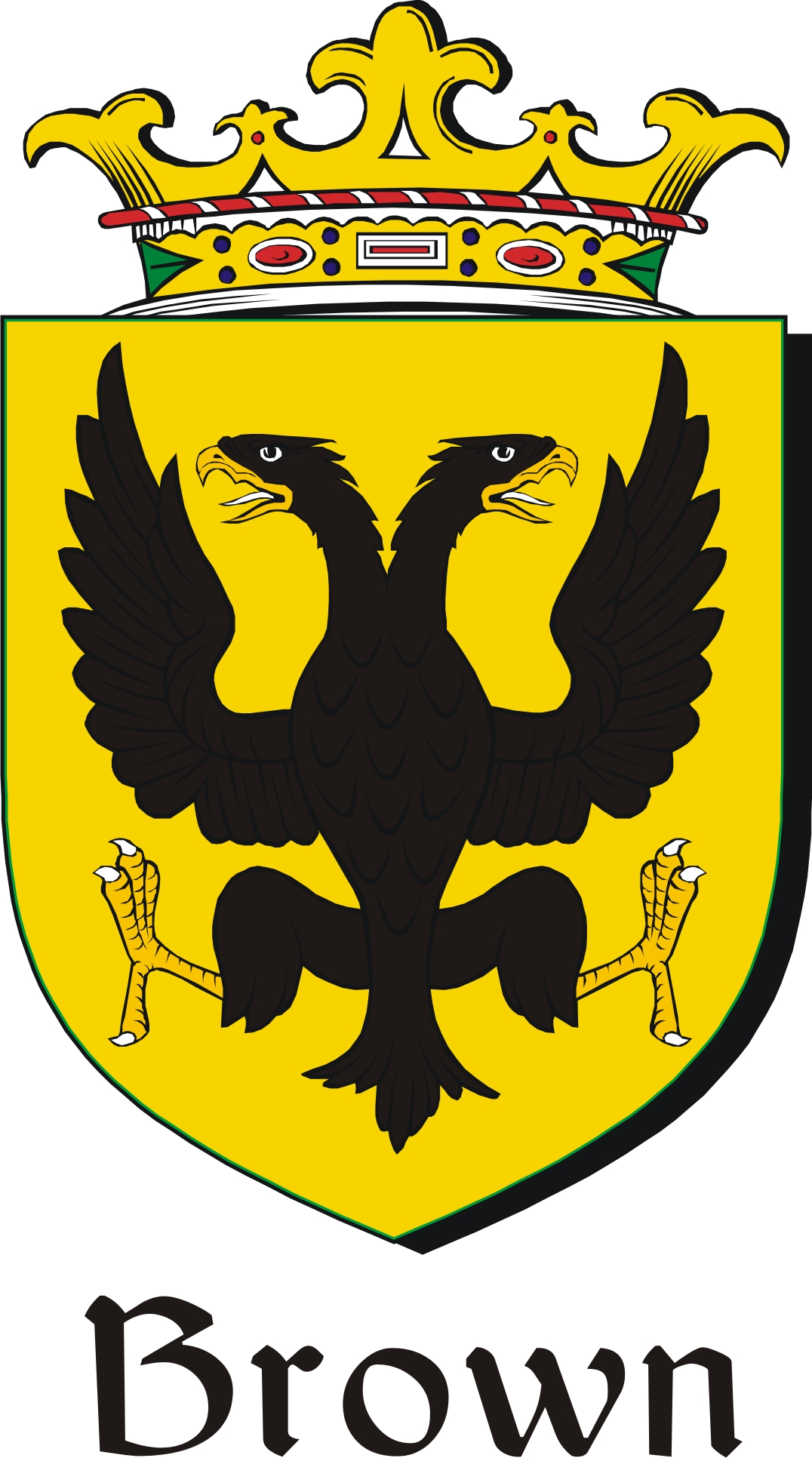 Thumbnail Brown Family Crest / Irish Coat of Arms Image Download