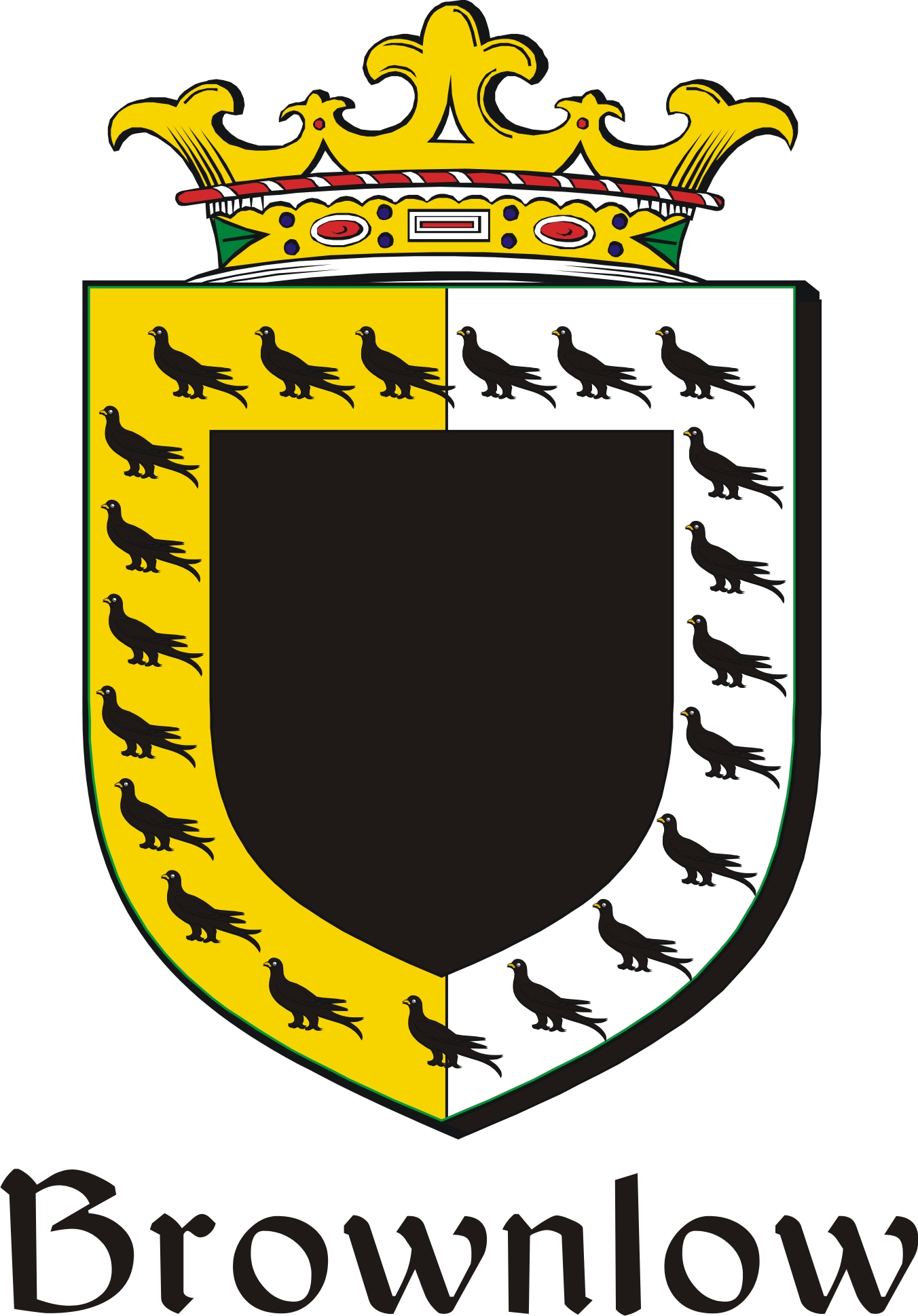 Thumbnail Brownlow Family Crest / Irish Coat of Arms Image Download