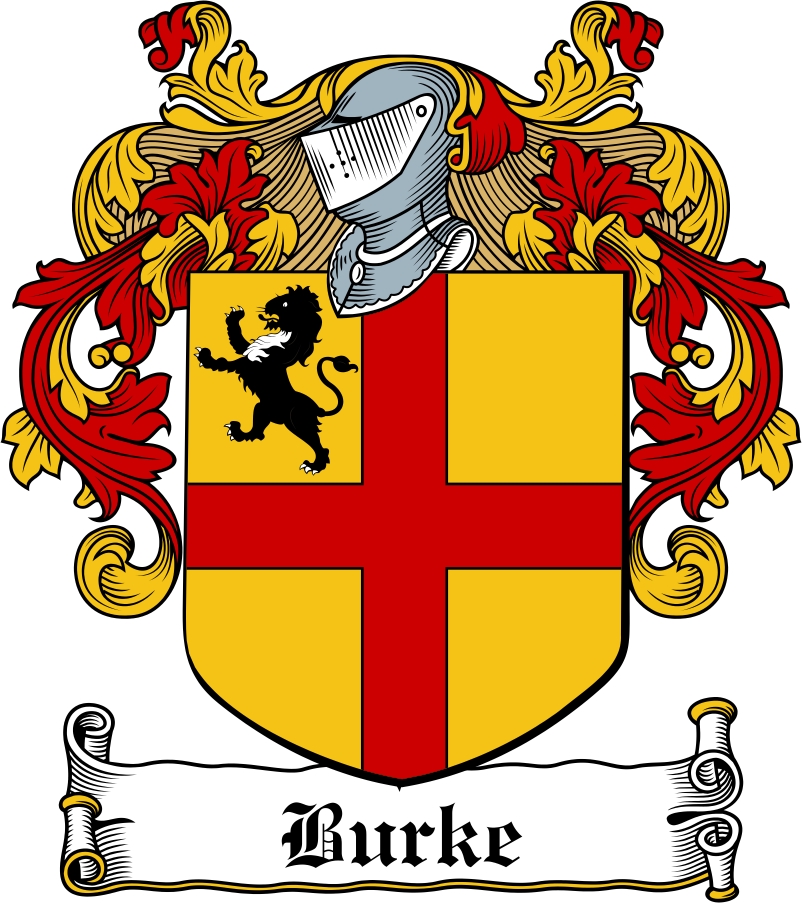 Thumbnail Burke Family Crest / Irish Coat of Arms Image Download