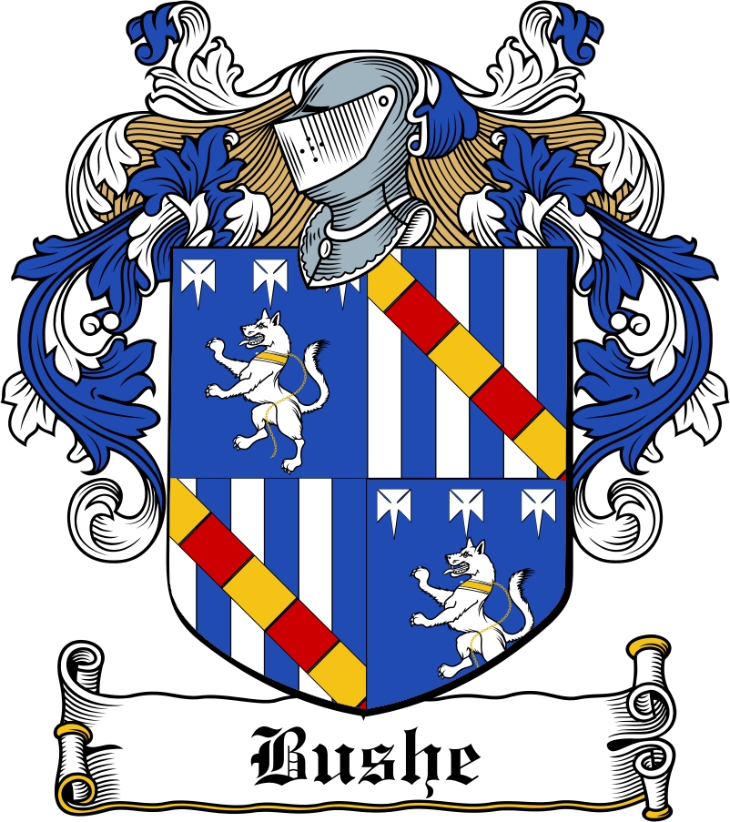 Thumbnail Bushe Family Crest / Irish Coat of Arms Image Download