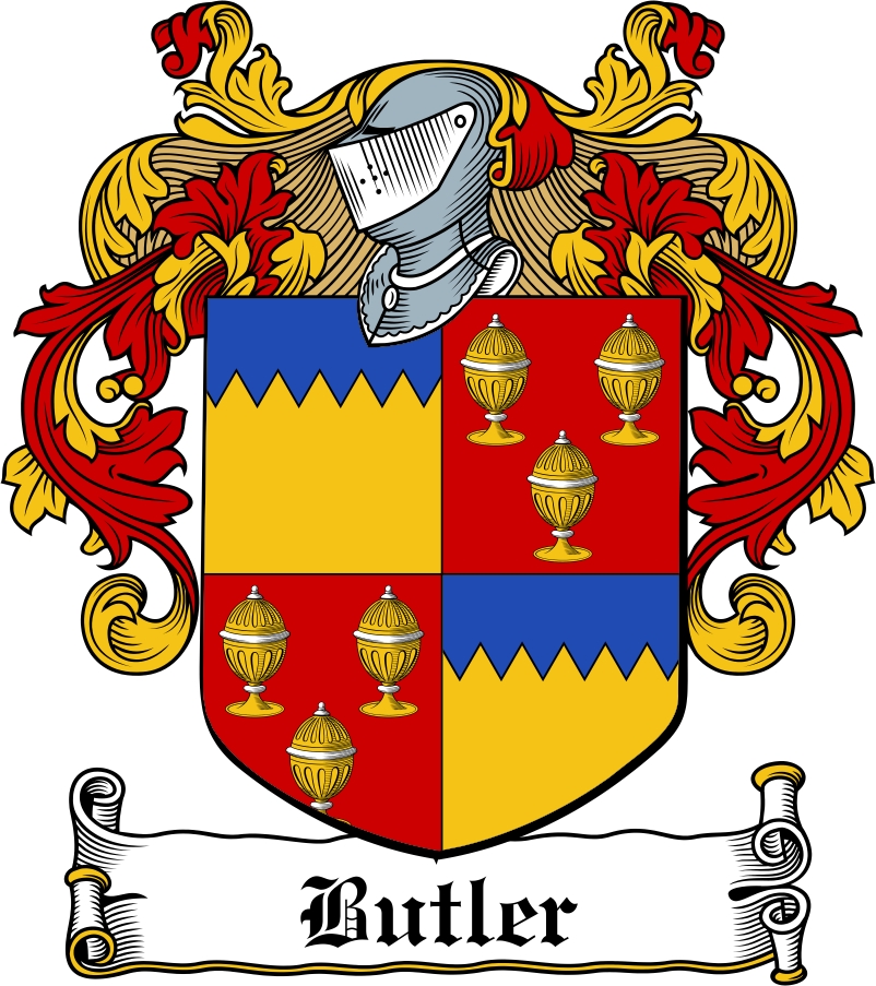 Thumbnail Butler Family Crest / Irish Coat of Arms Image Download