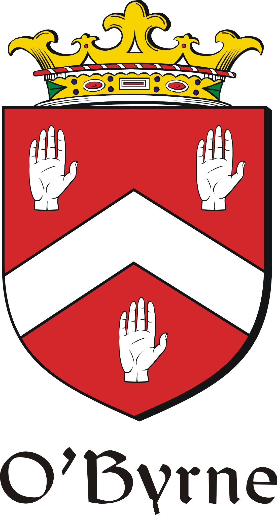 Thumbnail Byrne-O Family Crest / Irish Coat of Arms Image Download