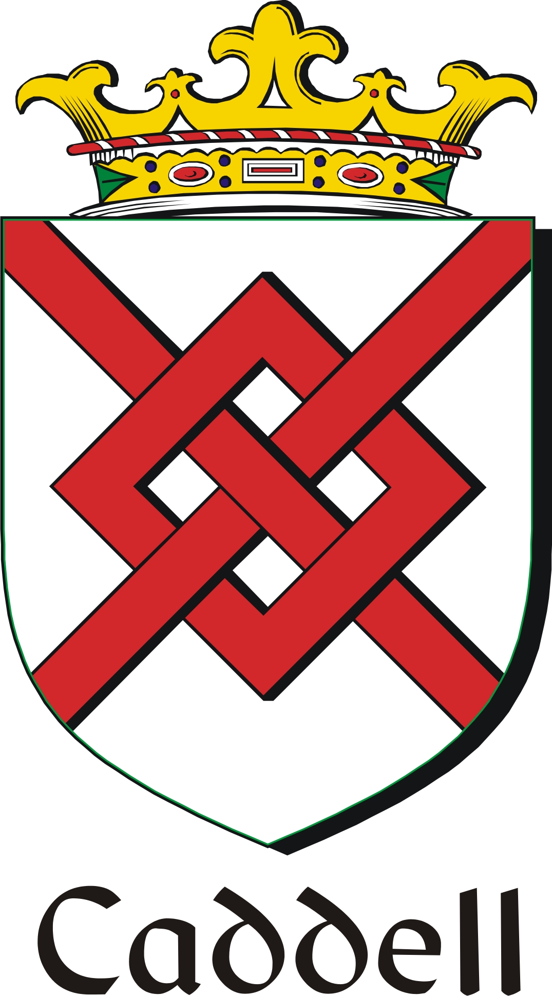 Thumbnail Caddell Family Crest / Irish Coat of Arms Image Download