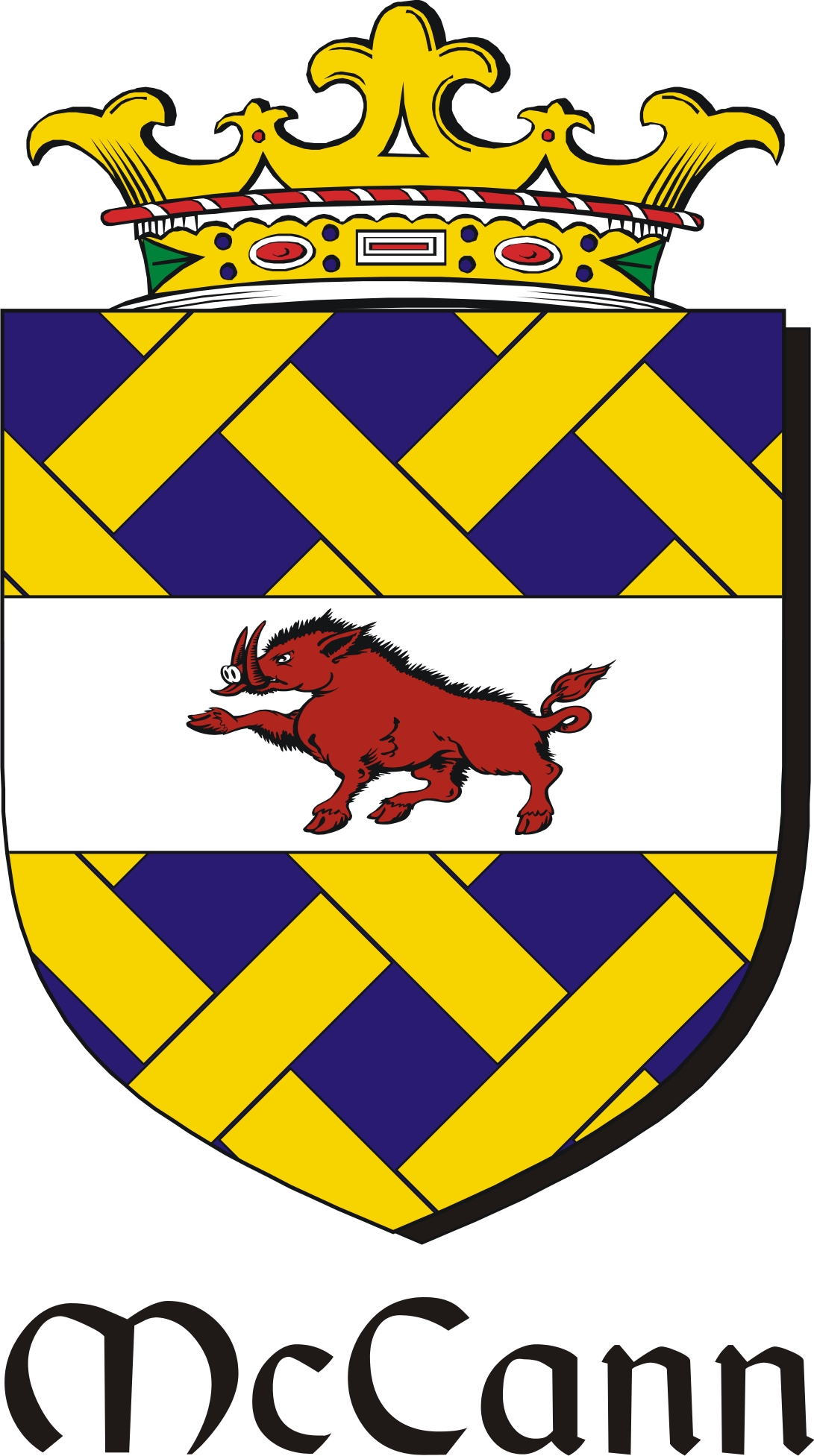 Thumbnail Cann-Mc Family Crest / Irish Coat of Arms Image Download