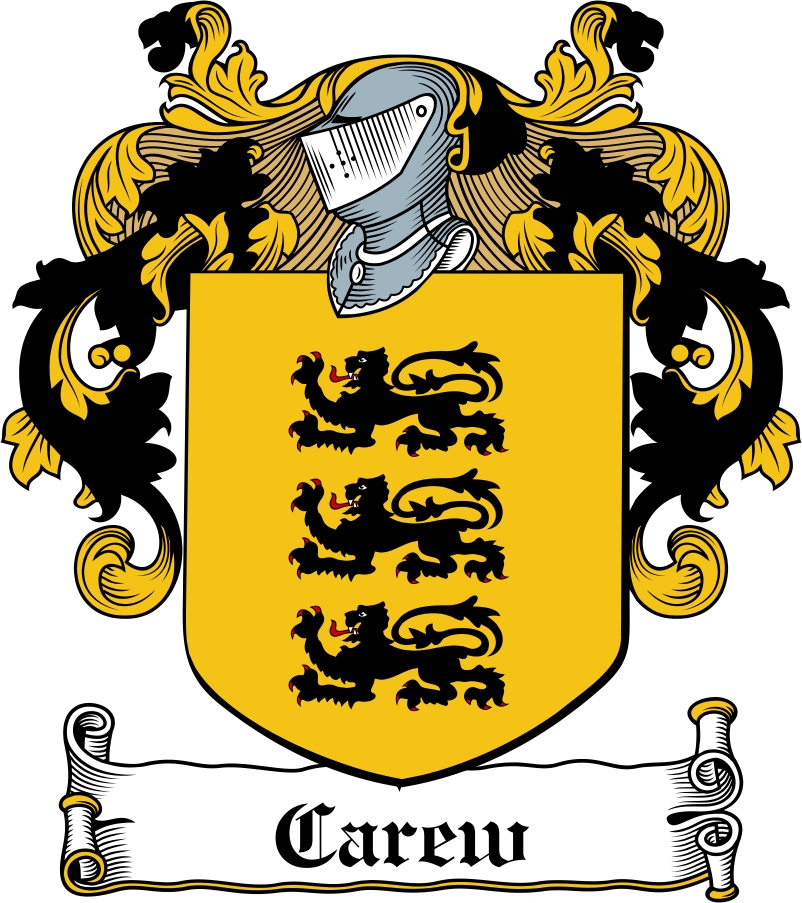 Thumbnail Carew Family Crest / Irish Coat of Arms Image Download