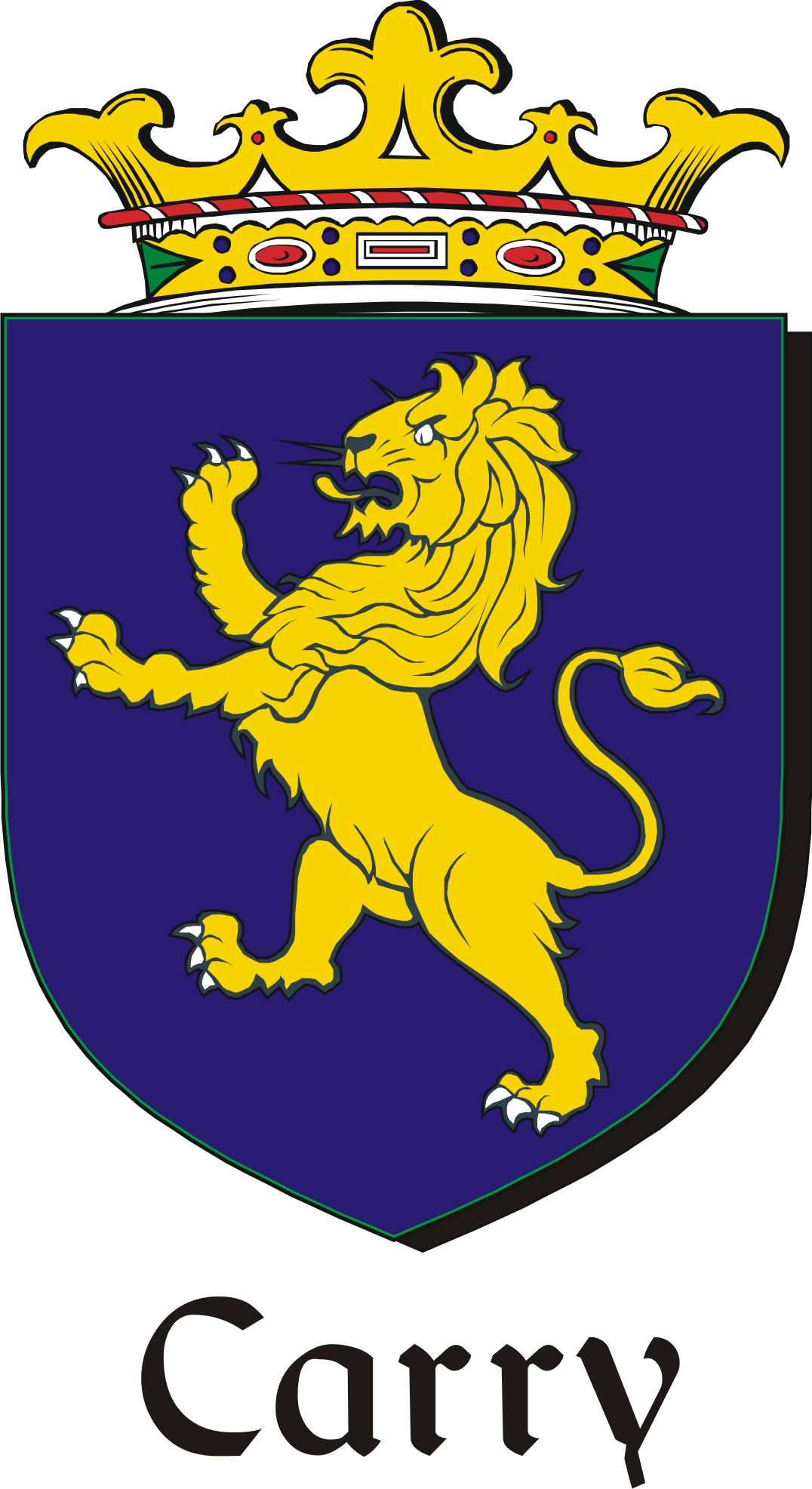 Thumbnail Carry Family Crest / Irish Coat of Arms Image Download