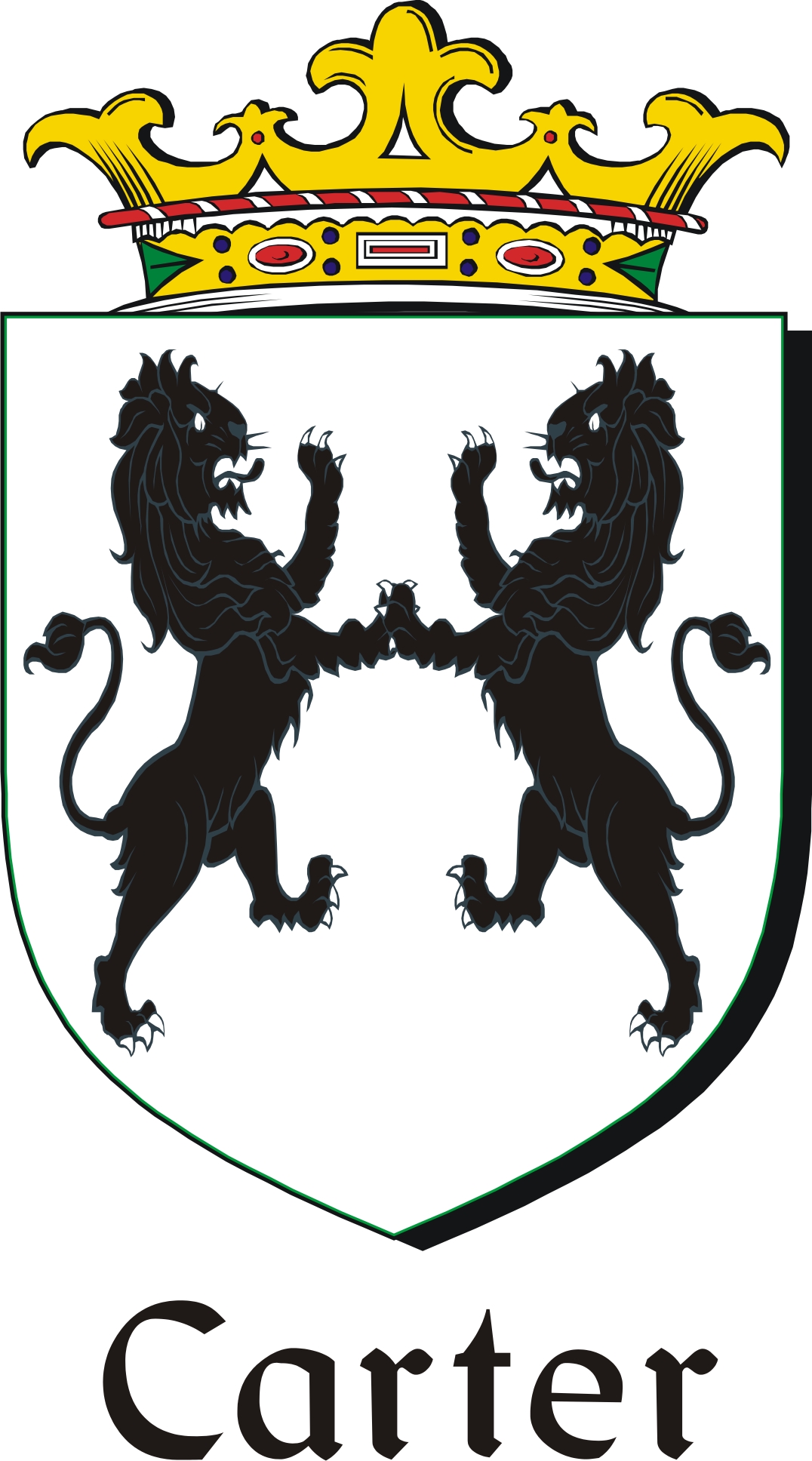 Thumbnail Carter Family Crest / Irish Coat of Arms Image Download