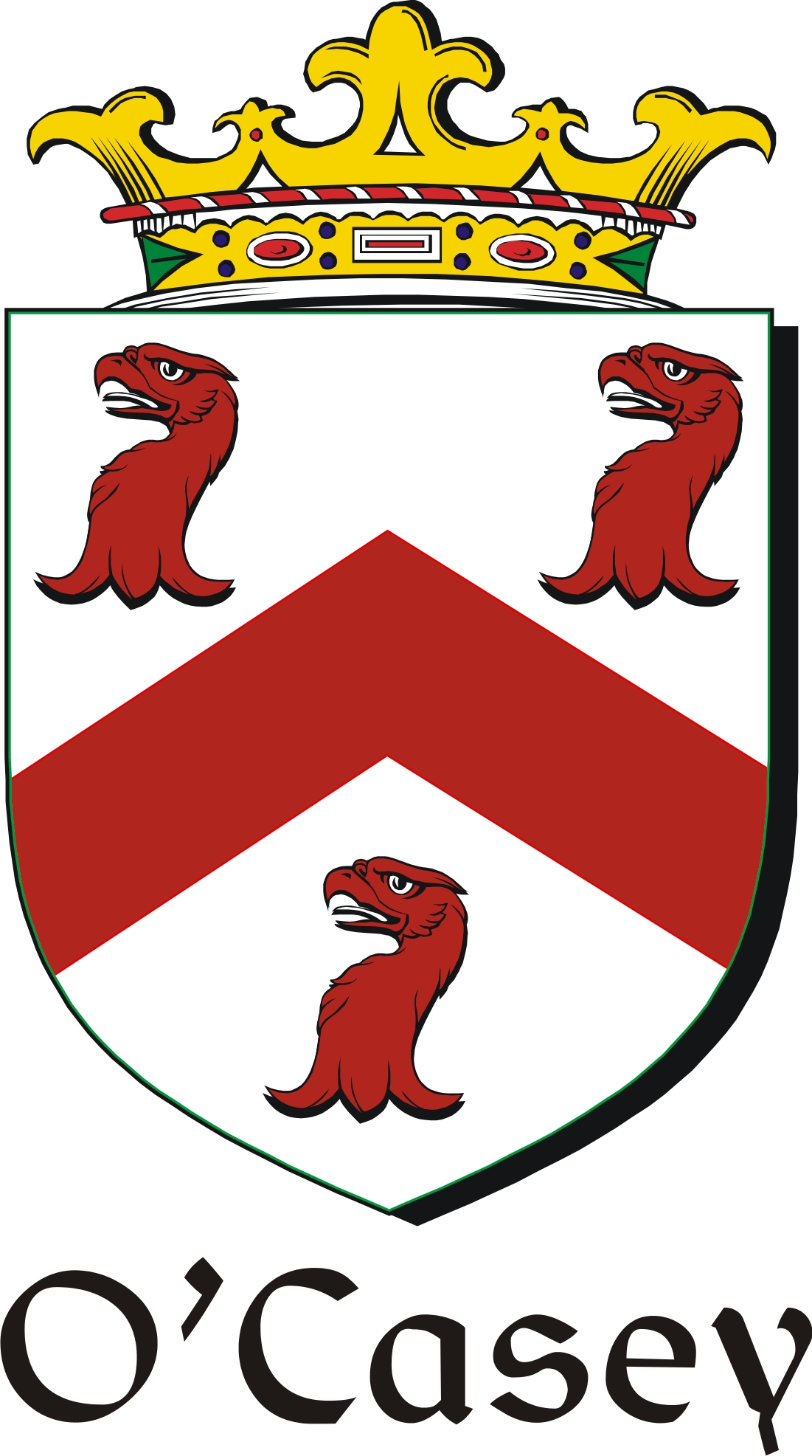 Thumbnail Casey-O Family Crest / Irish Coat of Arms Image Download