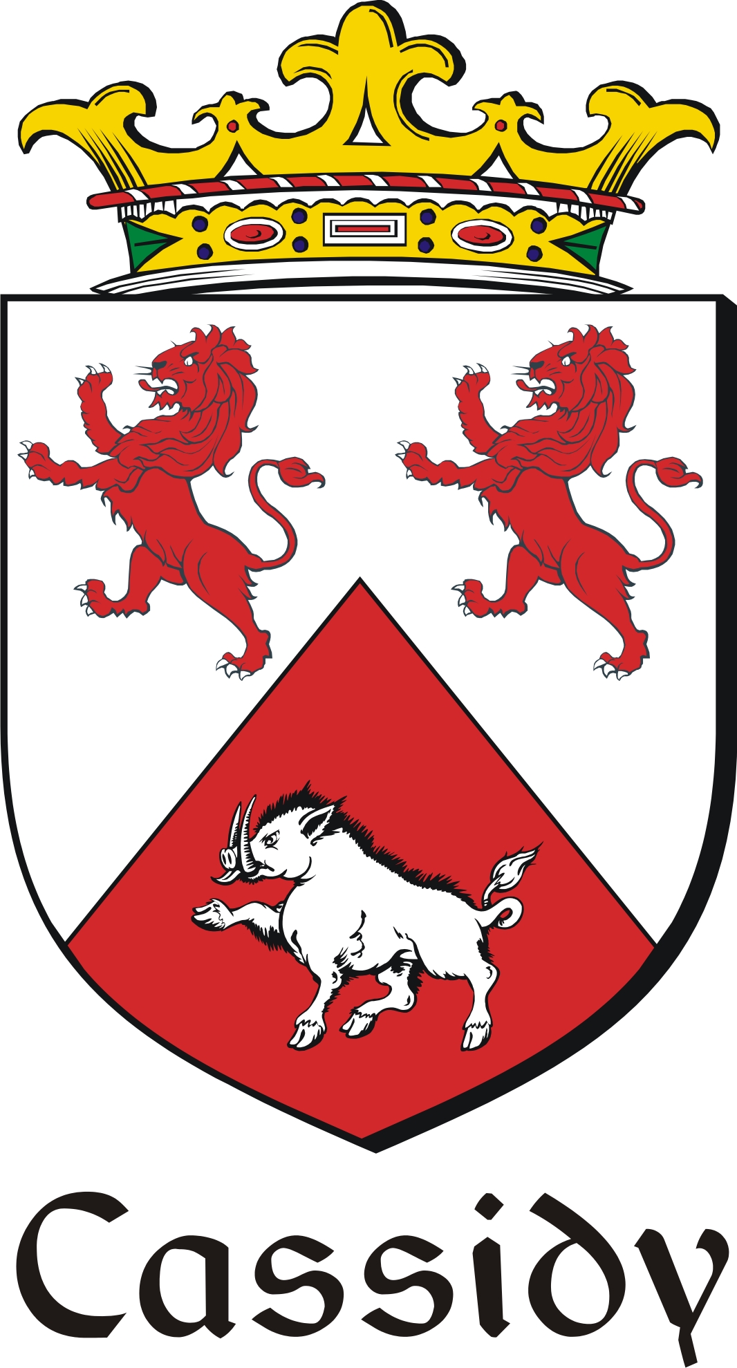 Thumbnail Cassidy Family Crest / Irish Coat of Arms Image Download