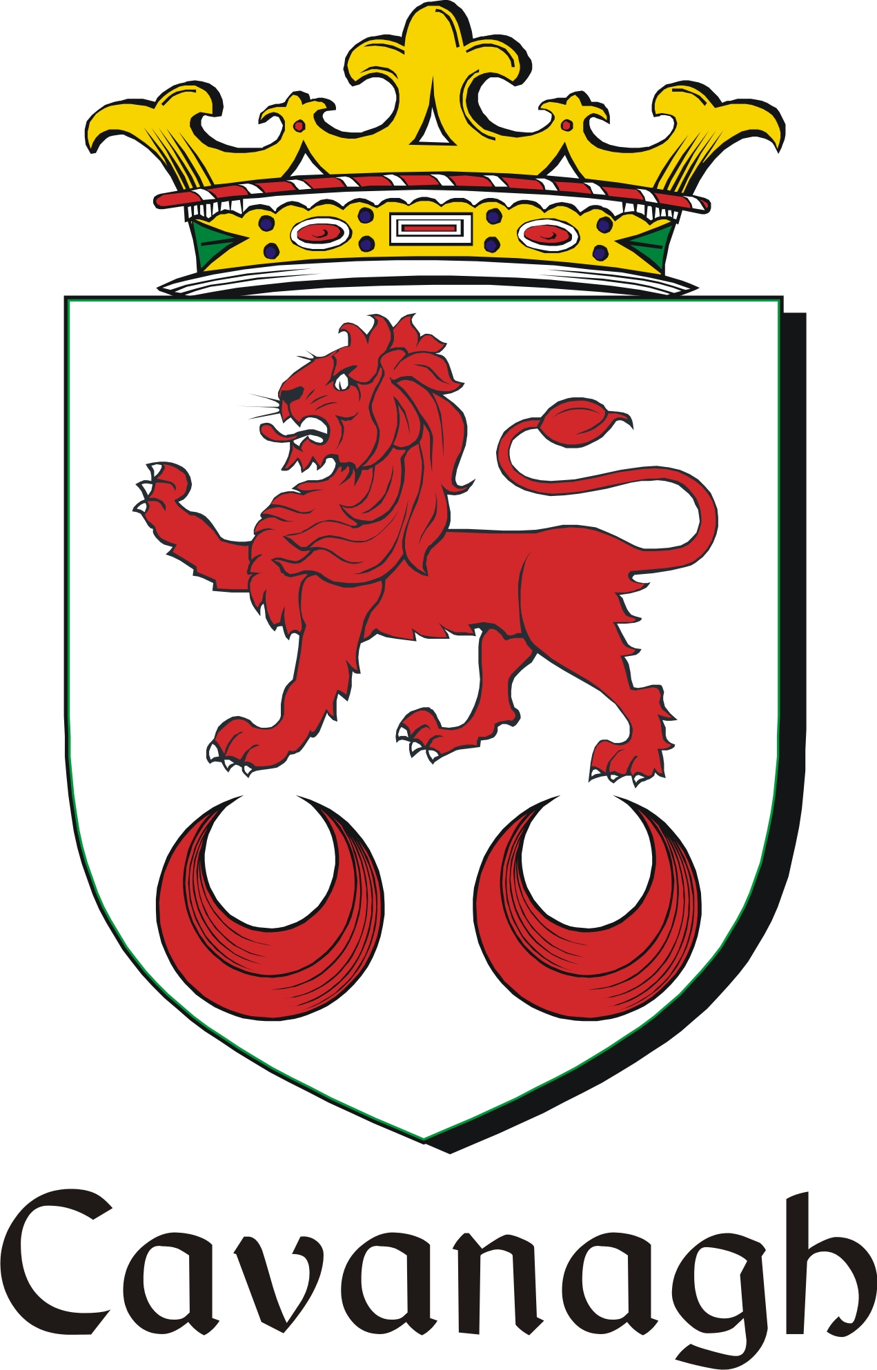 Thumbnail Cavanagh Family Crest / Irish Coat of Arms Image Download