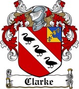 Thumbnail Clarke Family Crest / Irish Coat of Arms Image Download