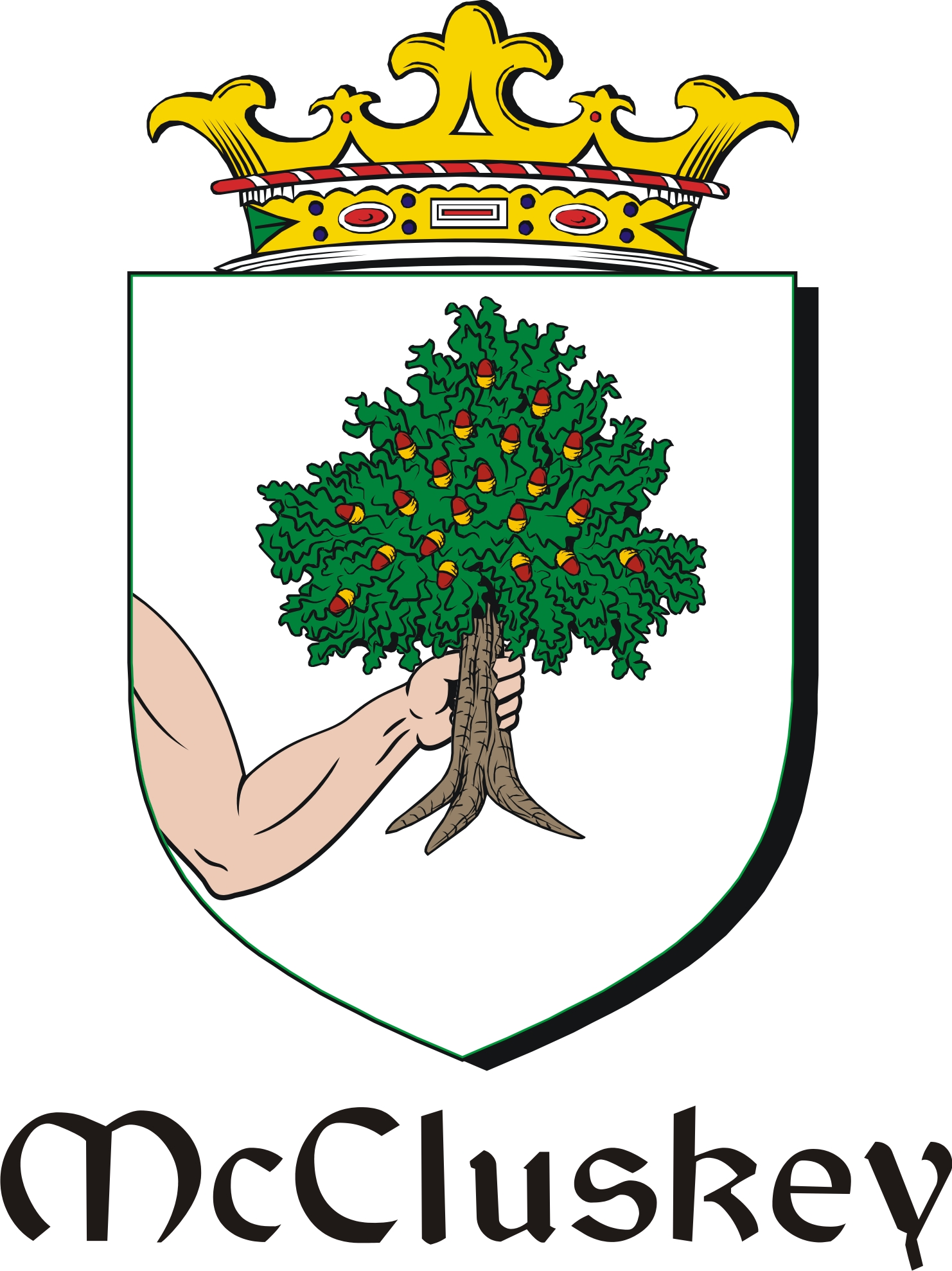 Thumbnail Cluskey-Mc Family Crest / Irish Coat of Arms Image Download Thumbnail Cluskey-Mc Family Crest / Irish Coat of Arms Image Download