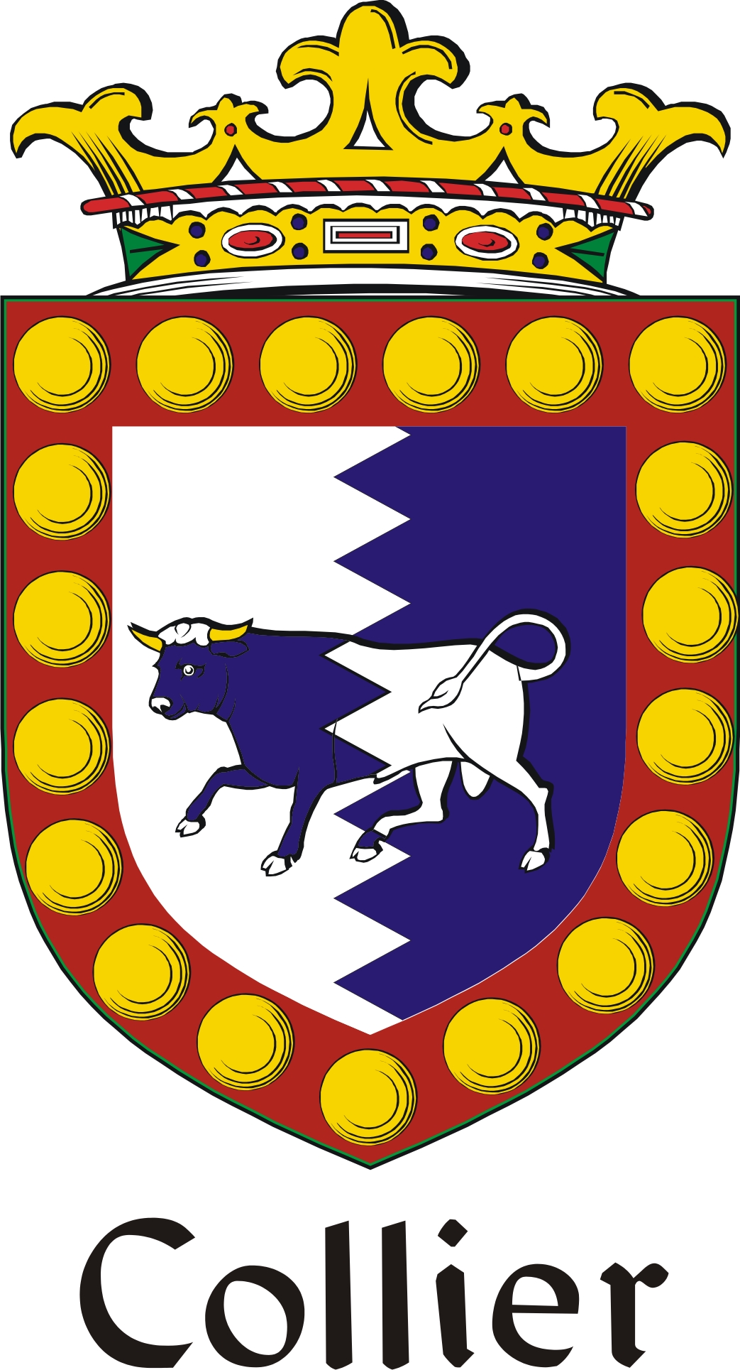 Thumbnail Collier Family Crest / Irish Coat of Arms Image Download Thumbnail Collier Family Crest / Irish Coat of Arms Image Download