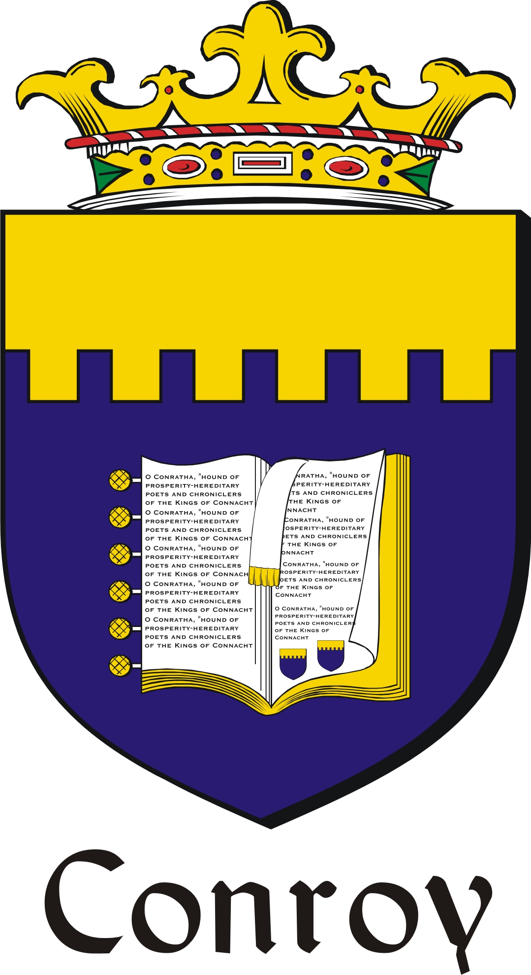 Thumbnail Conroy Family Crest / Irish Coat of Arms Image Download Thumbnail Conroy Family Crest / Irish Coat of Arms Image Download