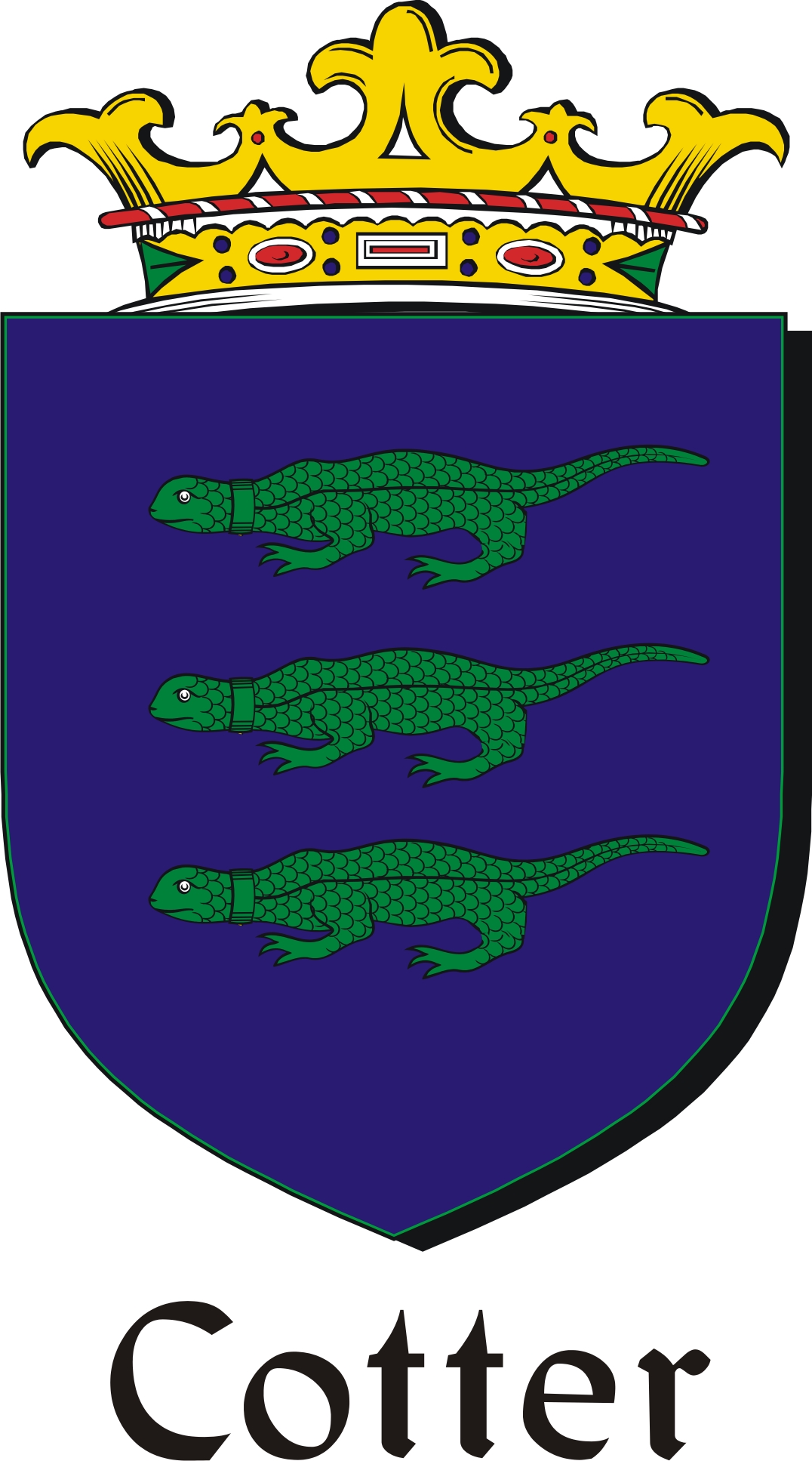 Thumbnail Cotter Family Crest / Irish Coat of Arms Image Download Thumbnail Cotter Family Crest / Irish Coat of Arms Image Download