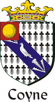 Thumbnail Coyne Family Crest / Irish Coat of Arms Image Download