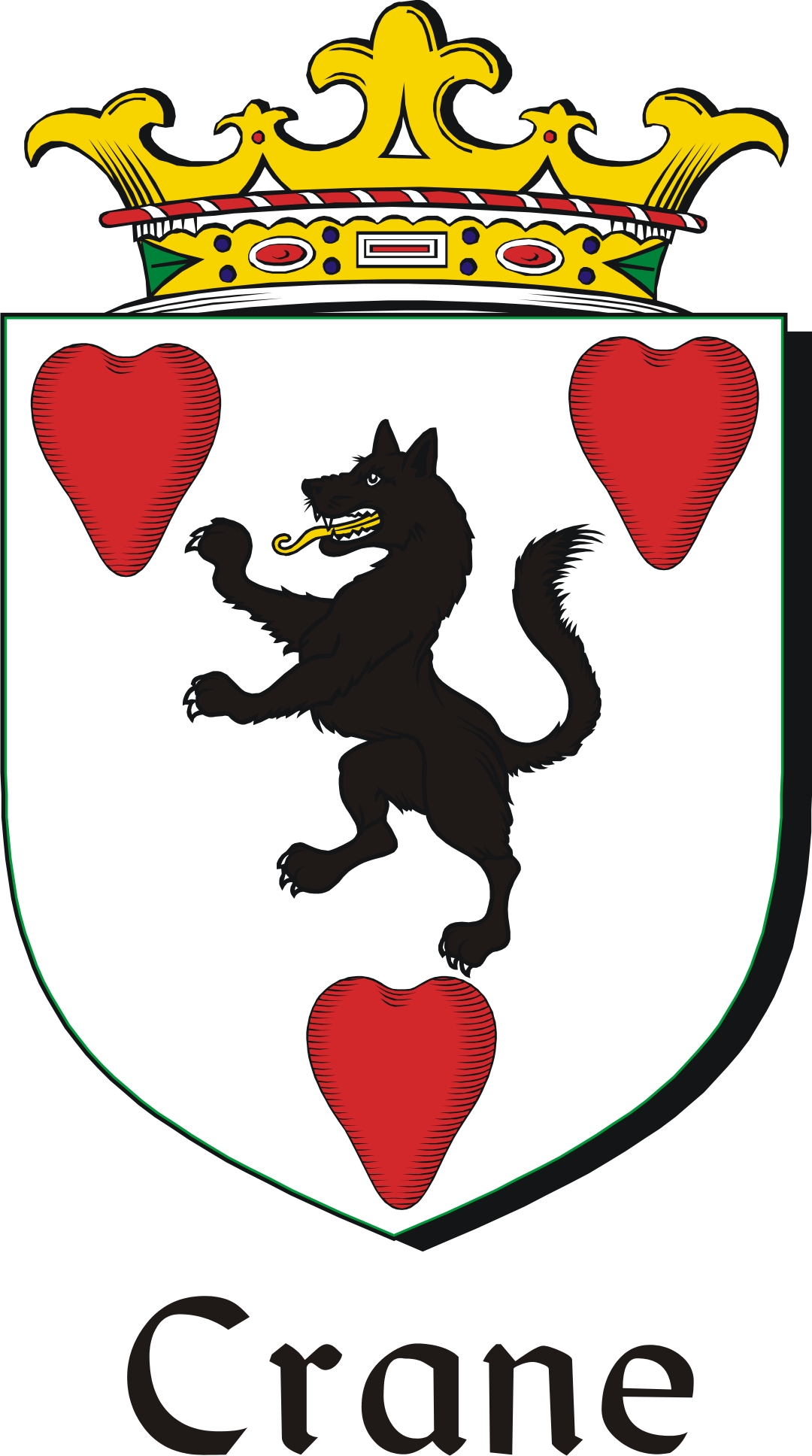 Thumbnail Crane Family Crest / Irish Coat of Arms Image Download