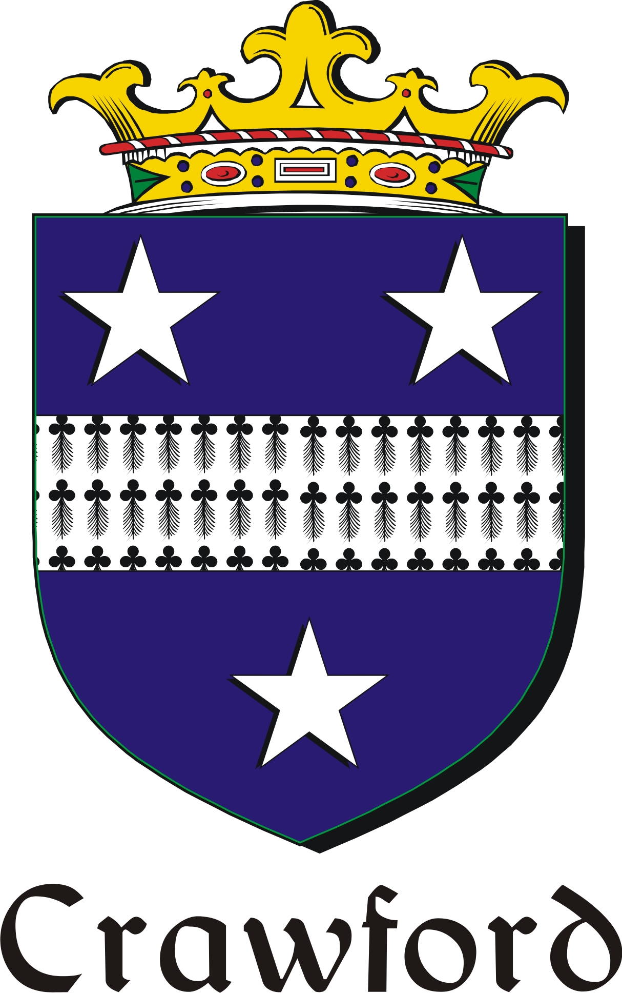 Thumbnail Crawford Family Crest / Irish Coat of Arms Image Download