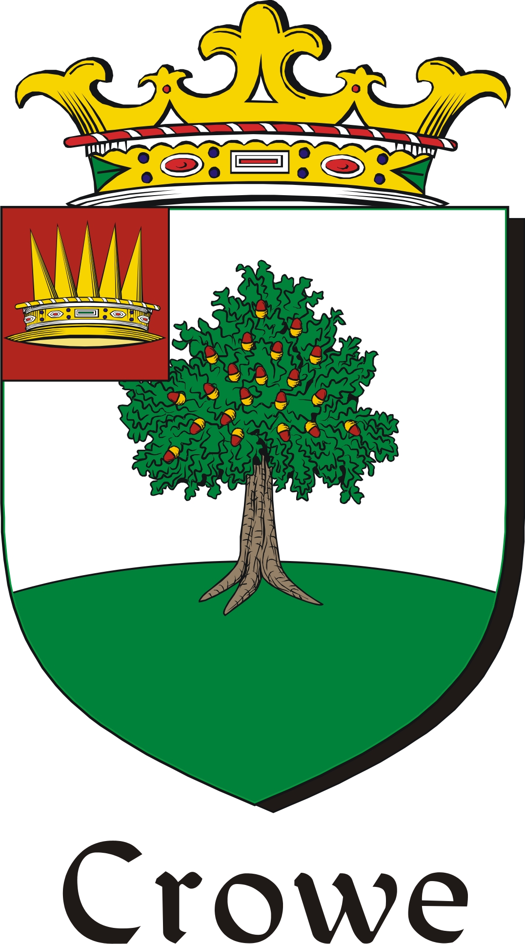 Thumbnail Crowe Family Crest / Irish Coat of Arms Image Download
