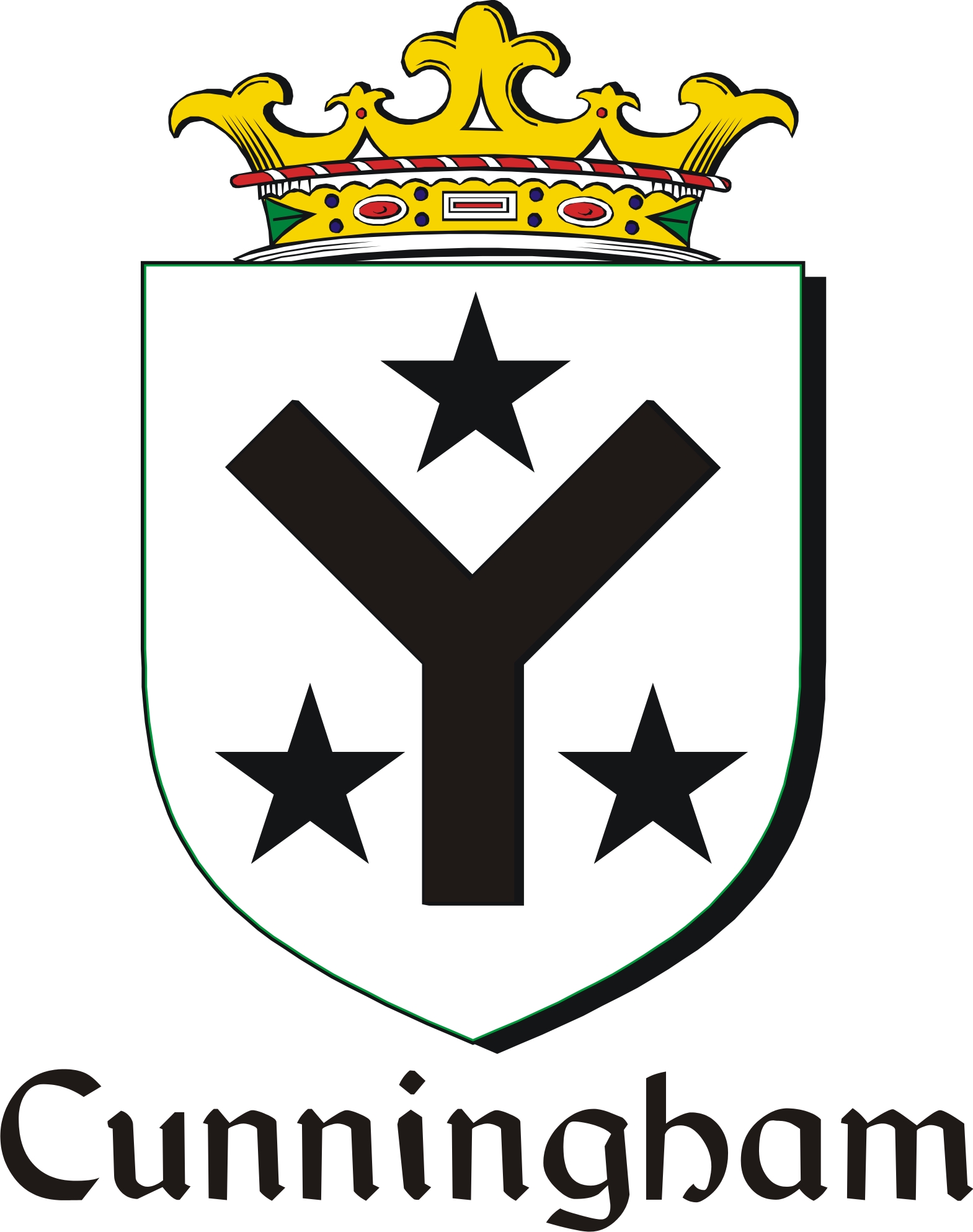 Thumbnail Cunningham Family Crest / Irish Coat of Arms Image Download