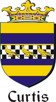 Thumbnail Curtis Family Crest / Irish Coat of Arms Image Download