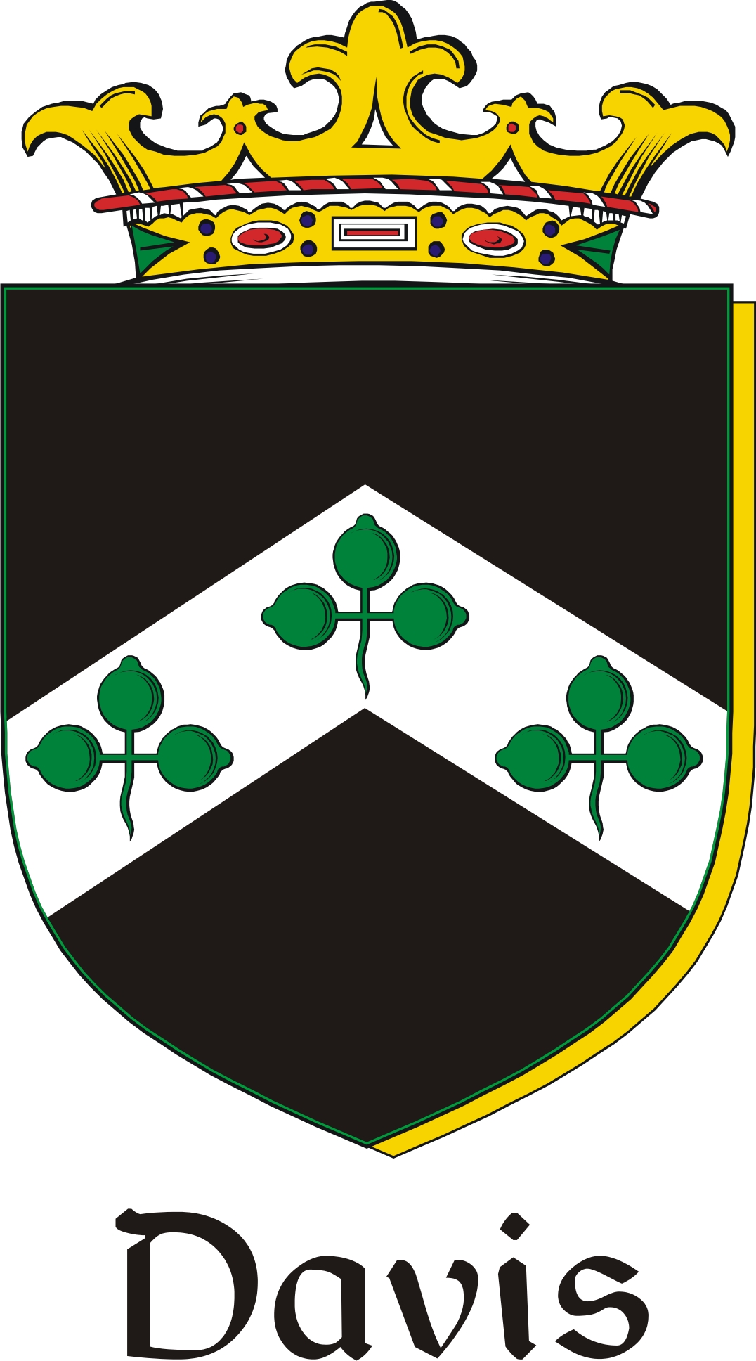 Thumbnail Davis Family Crest / Irish Coat of Arms Image Download