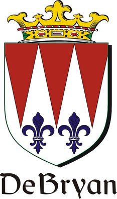 Thumbnail DeBryan Family Crest / Irish Coat of Arms Image Download