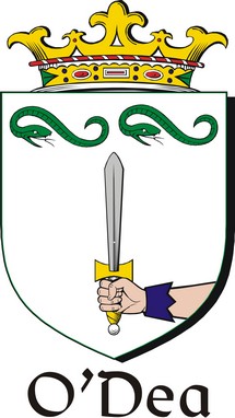 Thumbnail Dea-O Family Crest / Irish Coat of Arms Image Download