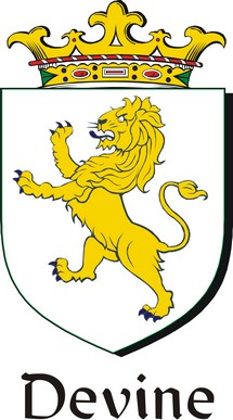 Thumbnail Devine Family Crest / Irish Coat of Arms Image Download