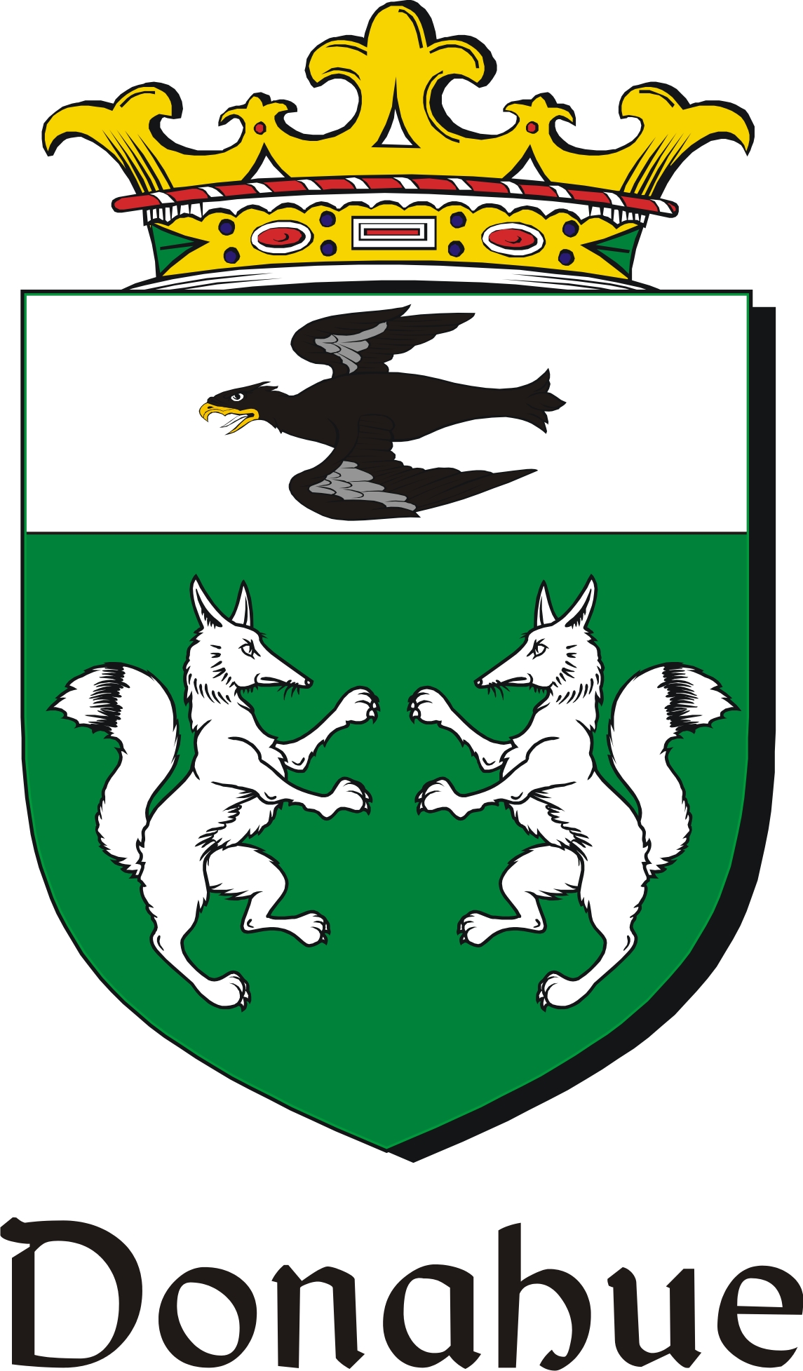 Thumbnail Donahue Family Crest / Irish Coat of Arms Image Download