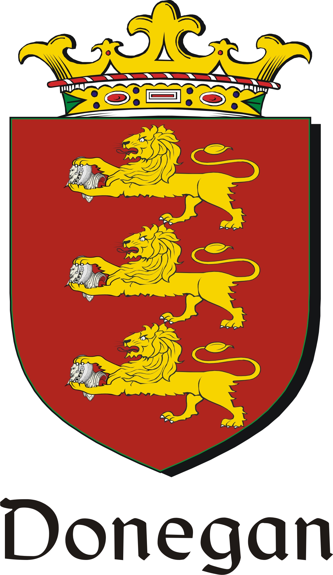 Thumbnail Donegan Family Crest / Irish Coat of Arms Image Download