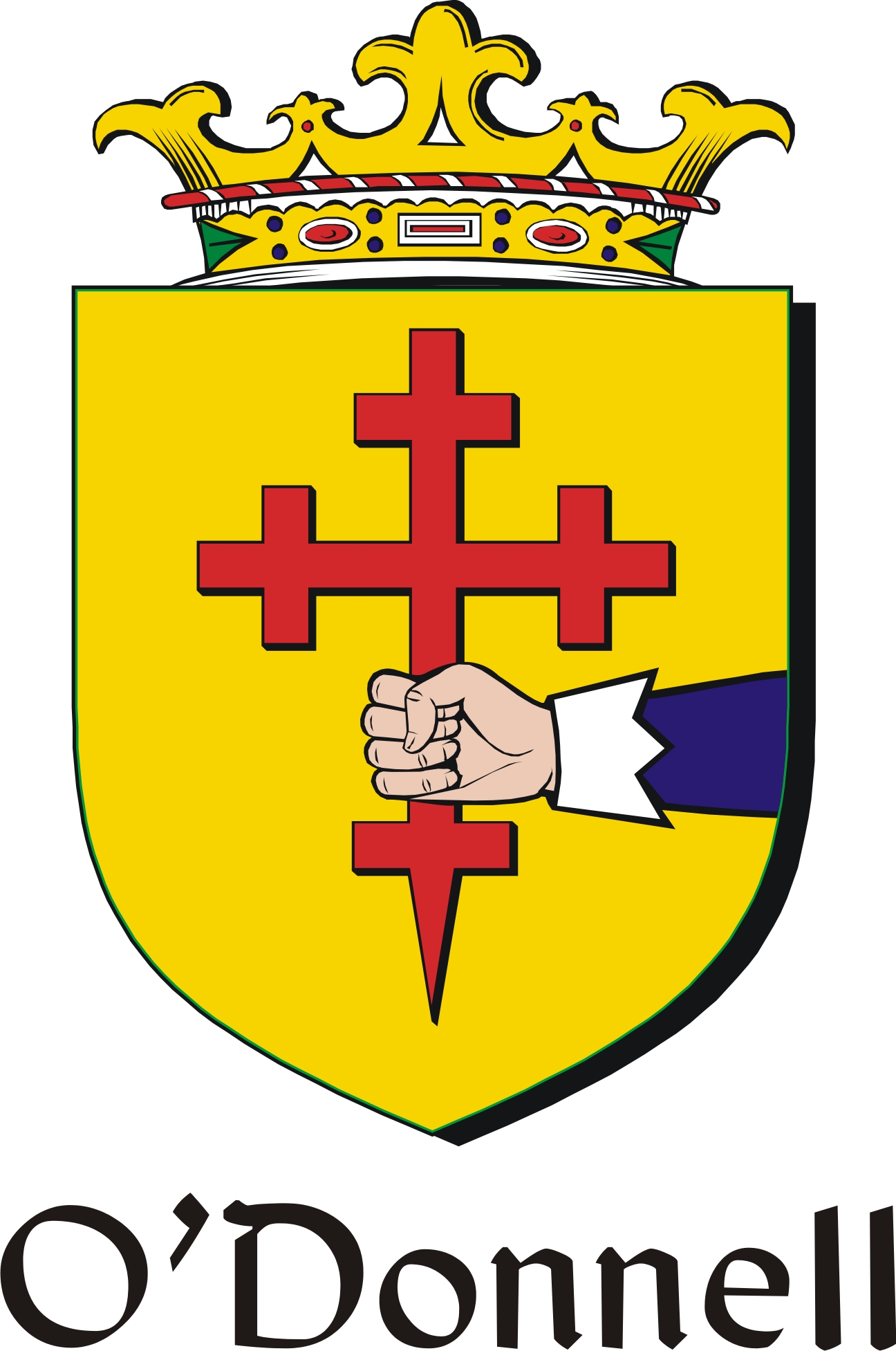 Thumbnail Donnell-O Family Crest / Irish Coat of Arms Image Download