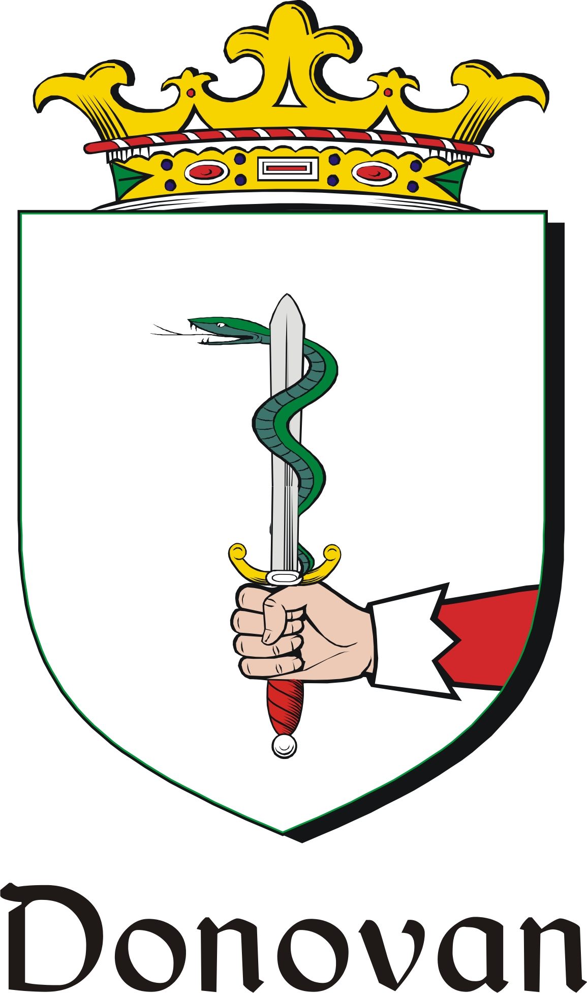 Thumbnail Donovan Family Crest / Irish Coat of Arms Image Download