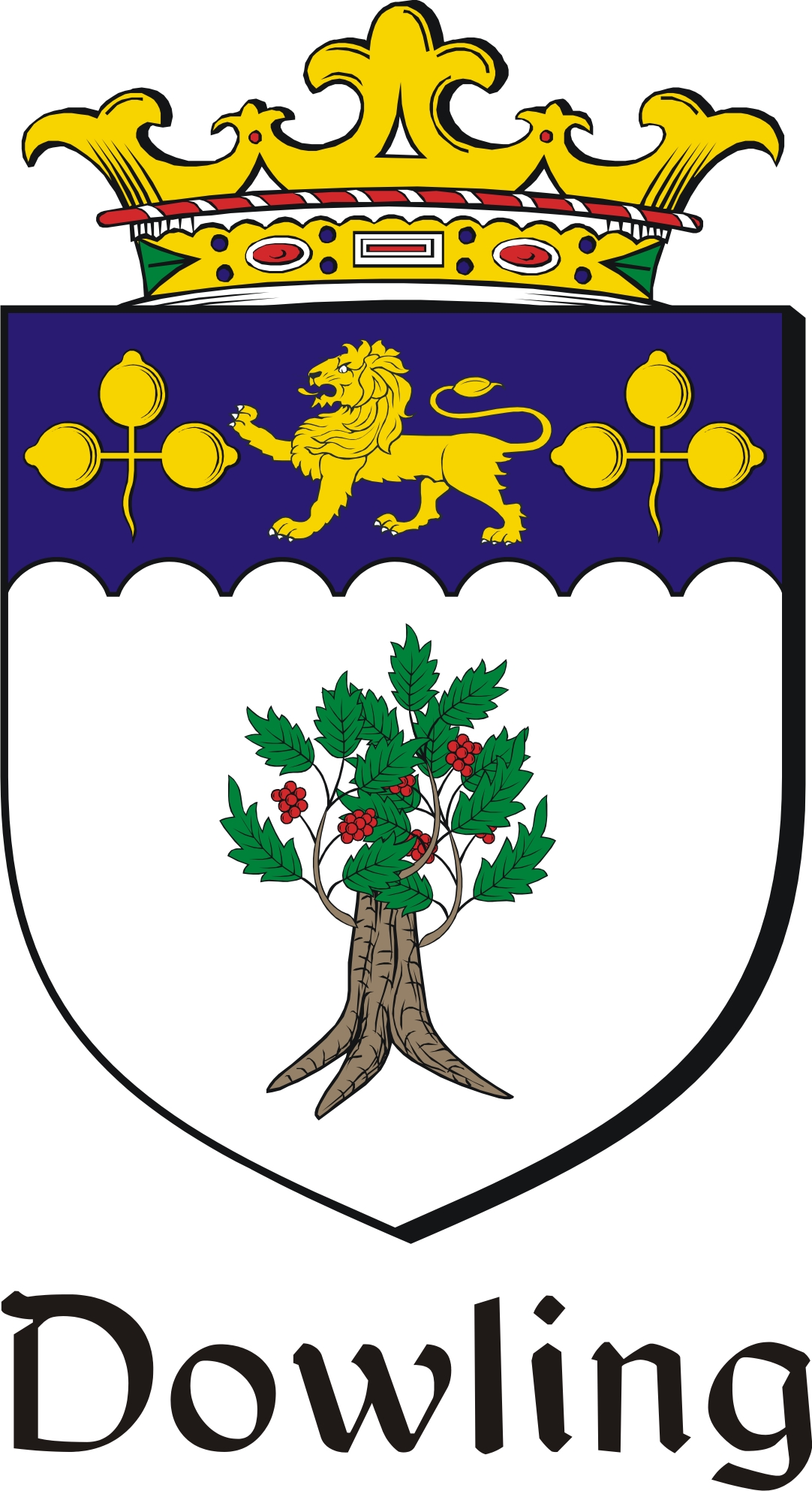 Thumbnail Dowling Family Crest / Irish Coat of Arms Image Download Thumbnail Dowling Family Crest / Irish Coat of Arms Image Download