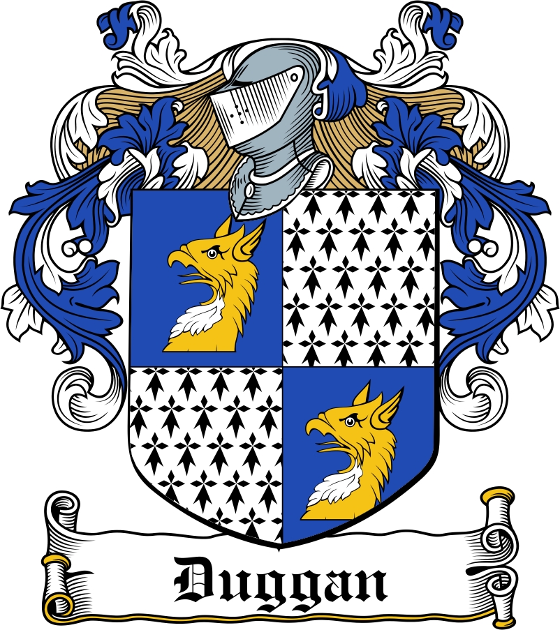 Thumbnail Duggan Family Crest / Irish Coat of Arms Image Download