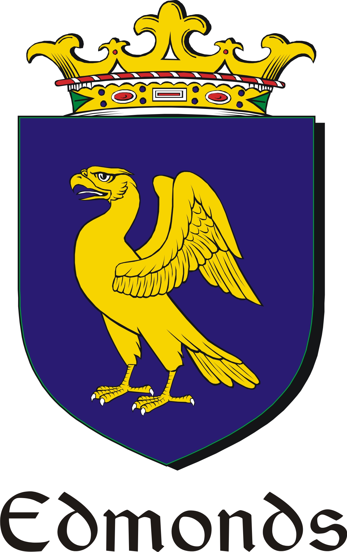 Thumbnail Edmonds Family Crest / Irish Coat of Arms Image Download