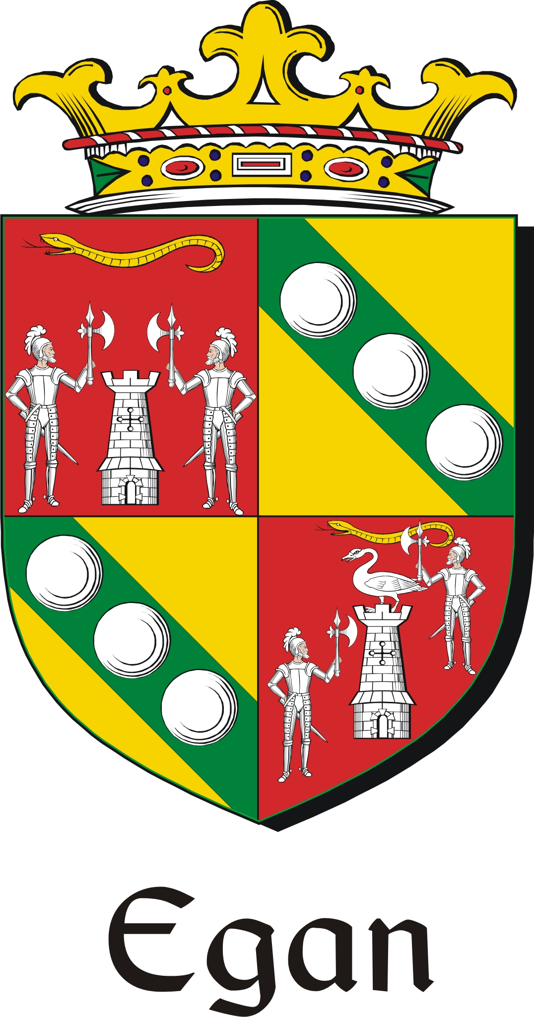 Thumbnail Egan Family Crest / Irish Coat of Arms Image Download