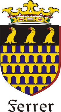 Thumbnail Ferrer Family Crest / Irish Coat of Arms Image Download