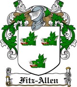 Thumbnail Fitz-Allen Family Crest / Irish Coat of Arms Image Download
