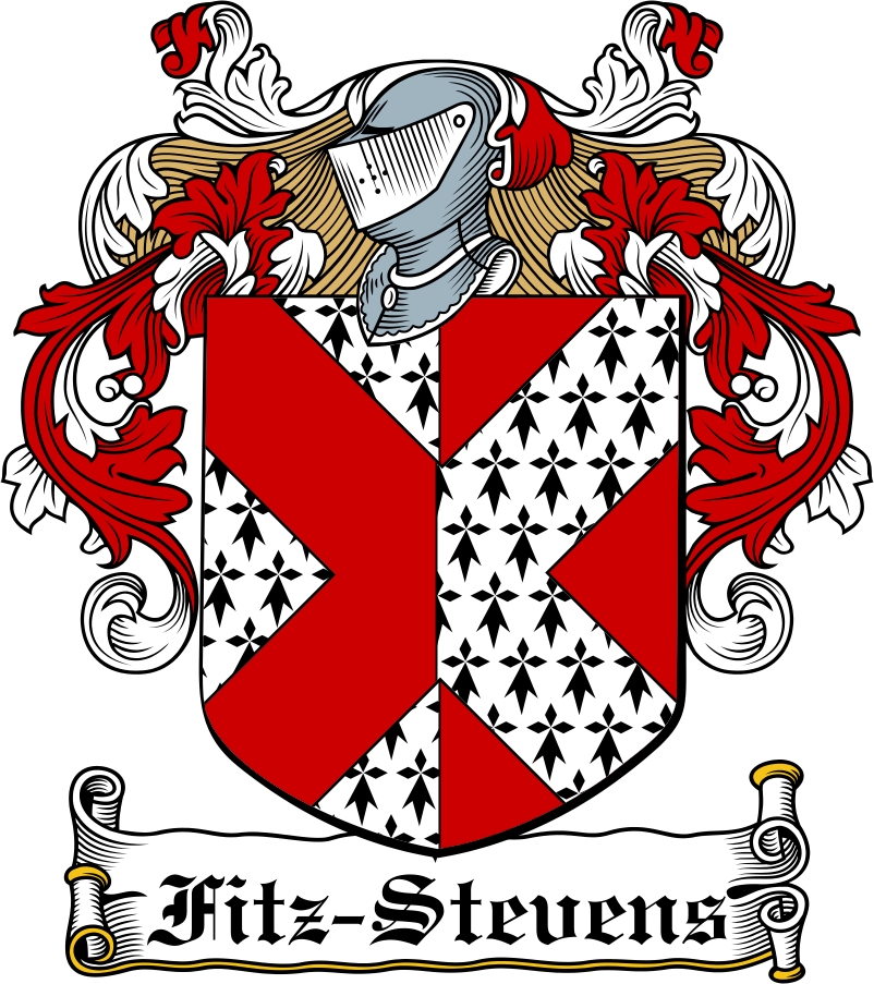 Thumbnail Fitz-Stevens Family Crest / Irish Coat of Arms Image Download
