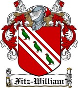 Thumbnail Fitz-William Family Crest / Irish Coat of Arms Image Download