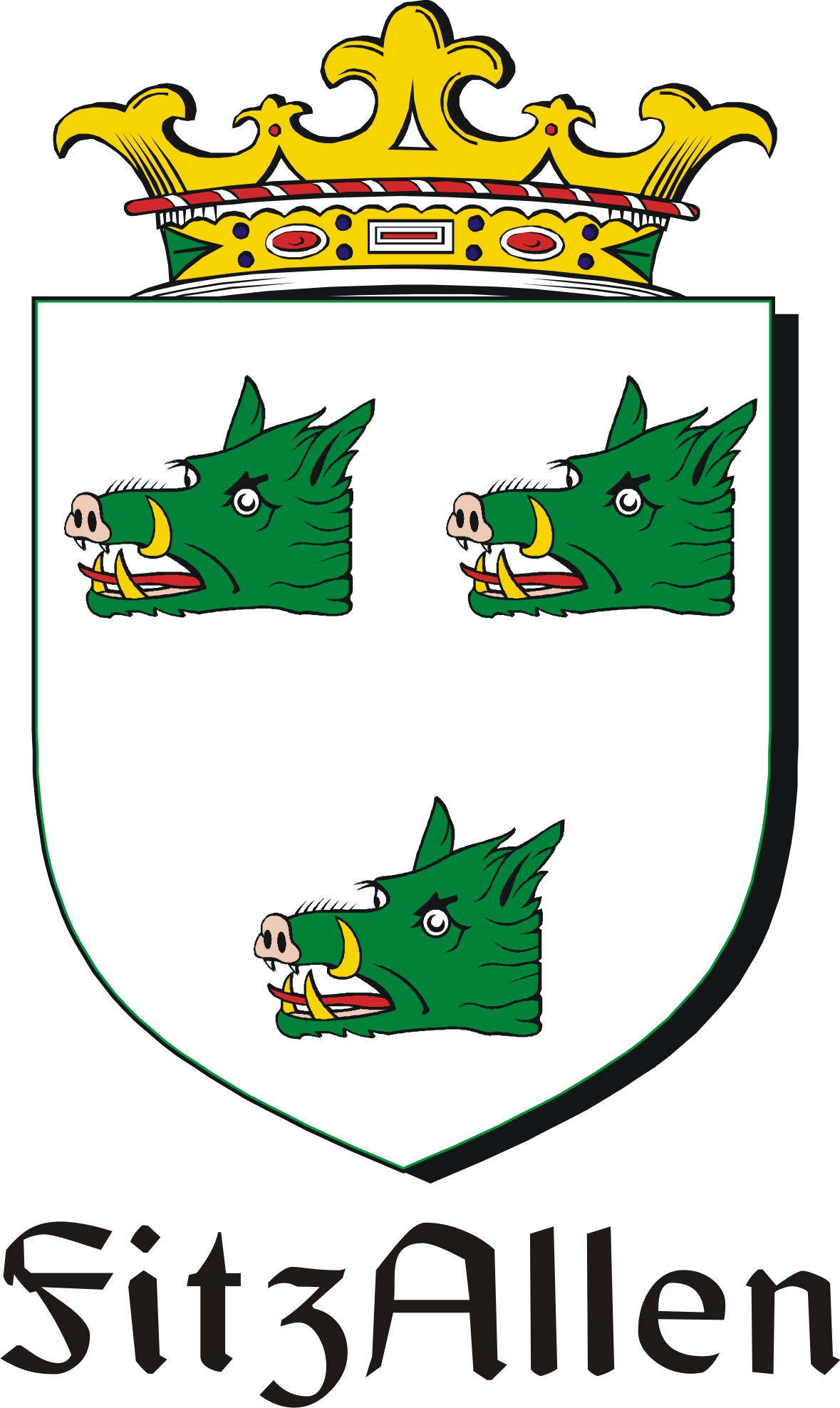 Thumbnail FitzAllen Family Crest / Irish Coat of Arms Image Download